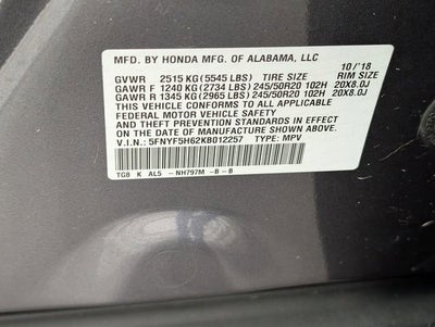 2019 Honda Pilot Touring 7-Passenger