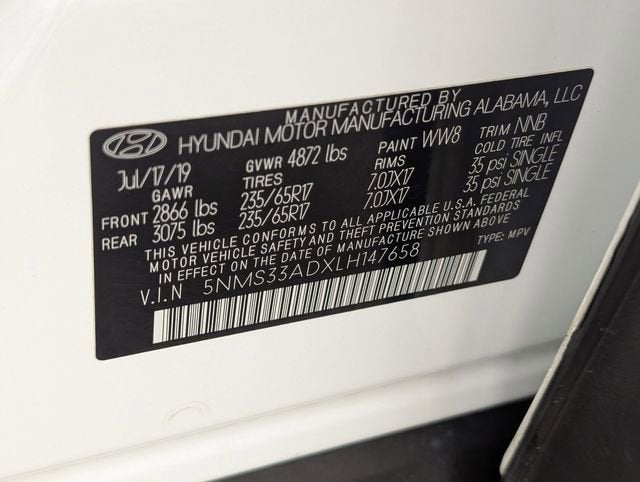 2020 Hyundai Santa Fe SEL