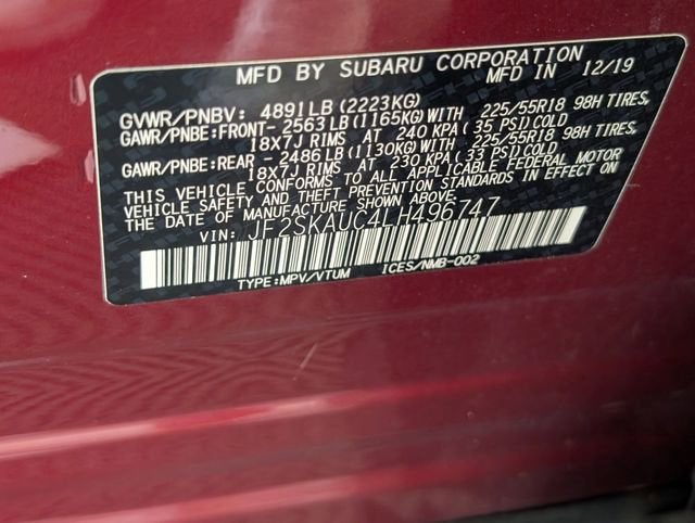 2020 Subaru Forester Limited