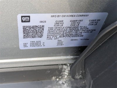 2026 Chevrolet Trax 2RS